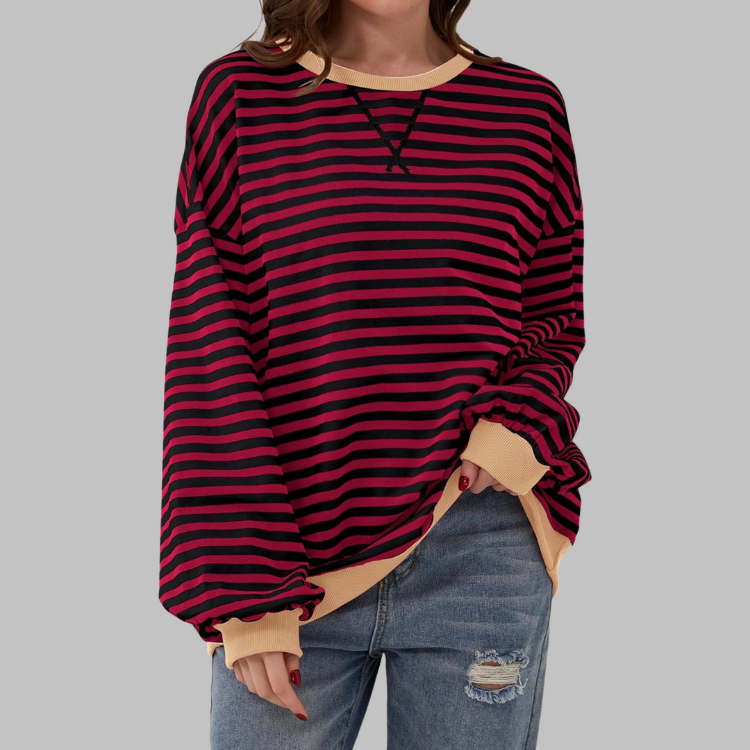 Victoria |  Striped jumper in cotton blend