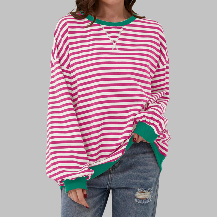 Victoria |  Striped jumper in cotton blend