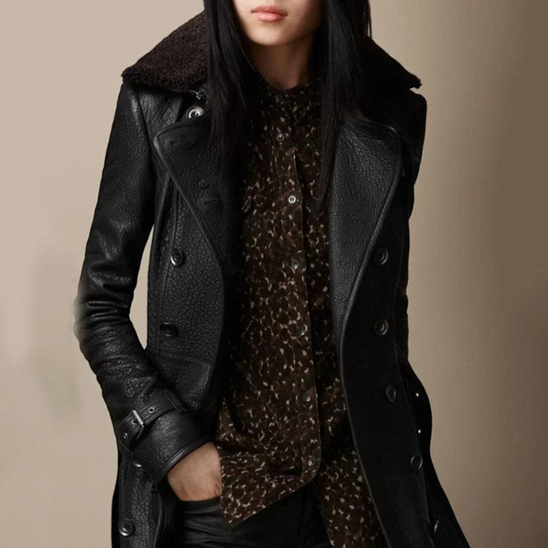 Victoria – Classic Leather Coat