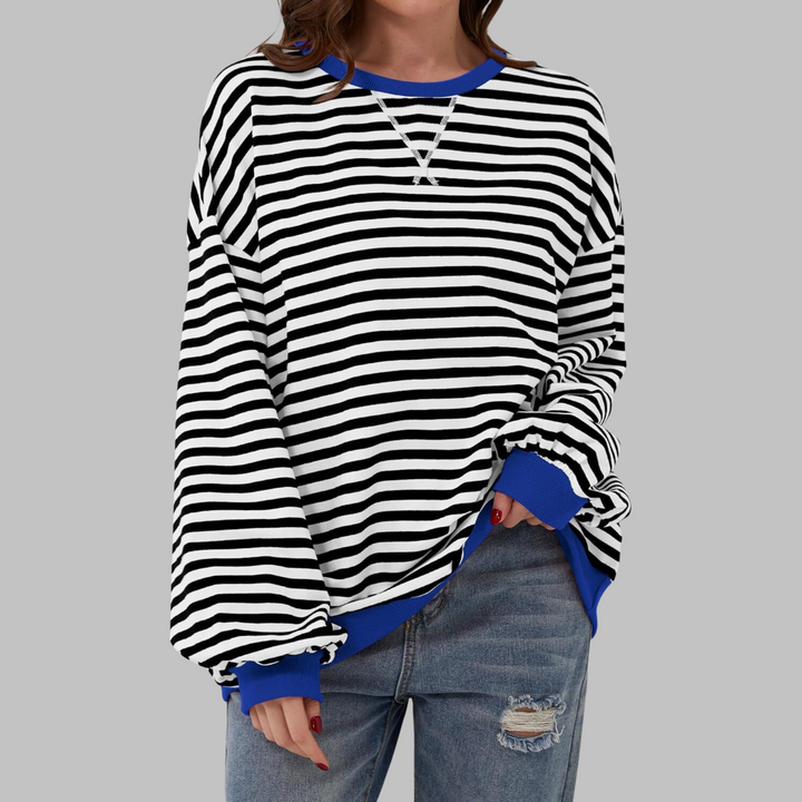 Victoria |  Striped jumper in cotton blend