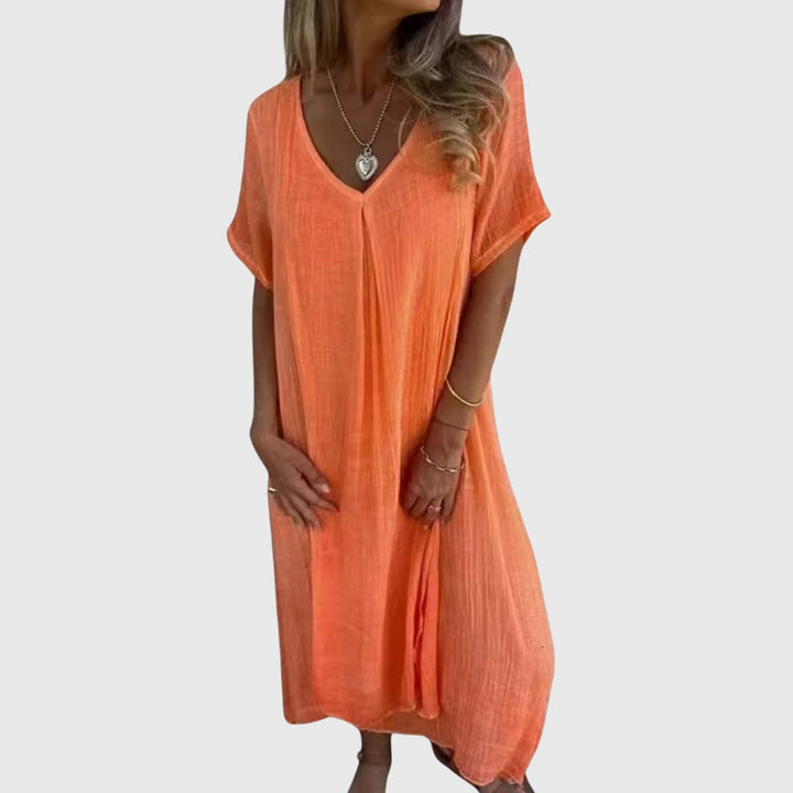 Victoria | Elegant Lightweight V-Neck Dress