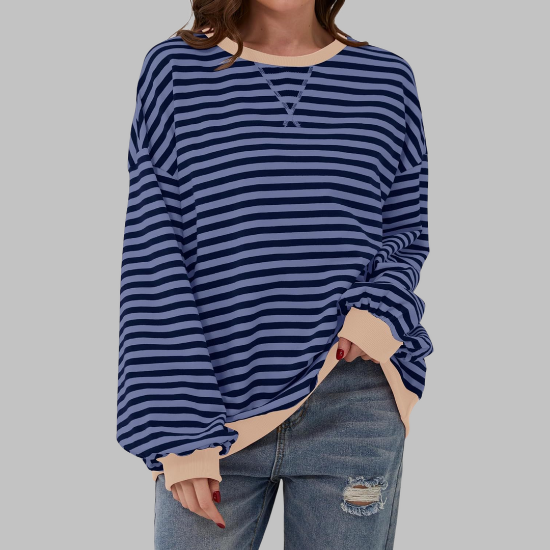 Victoria |  Striped jumper in cotton blend