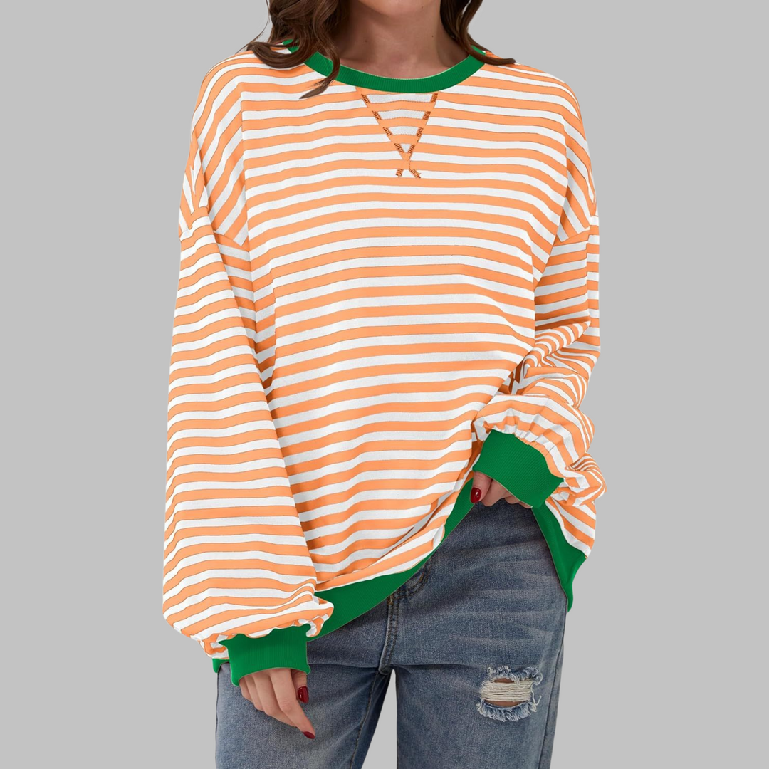 Victoria |  Striped jumper in cotton blend