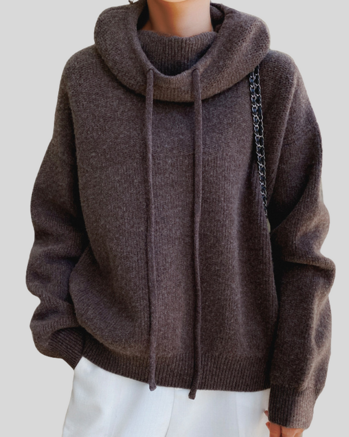 Victoria | Women's Jumper with Luxurious Polo Neck